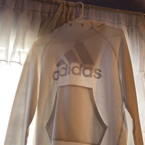 White Adidas hoodie